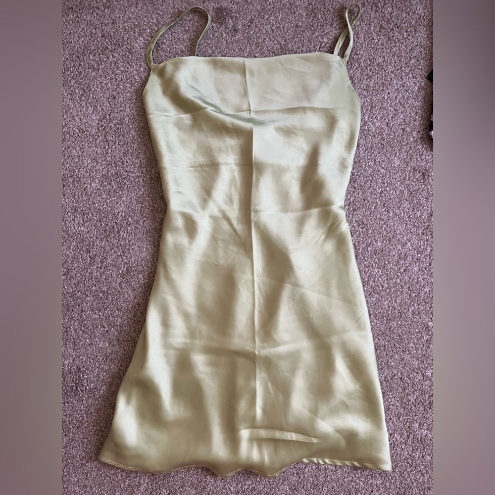 Green cowl neck hollister dress